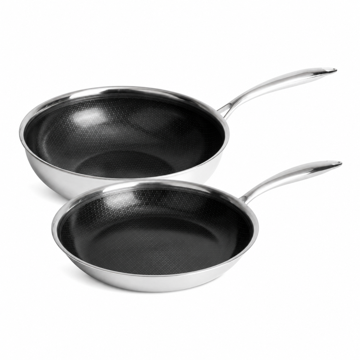 Hybridi-wok Ø28 cm ja paistinpannu Ø28 cm