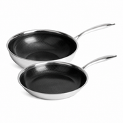 Hybridi-wok Ø28 cm ja paistinpannu Ø28 cm