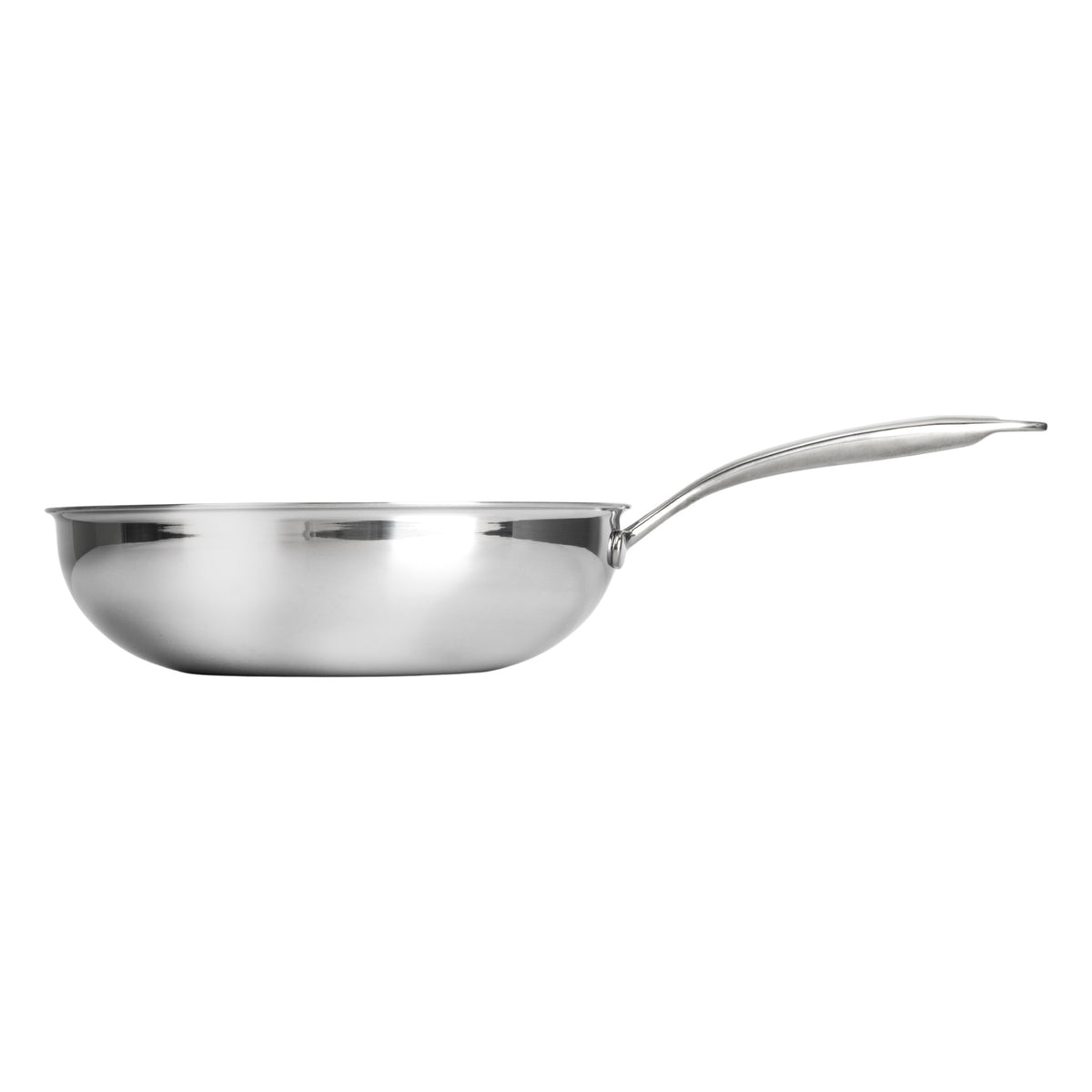 Hybridi-wok Ø28 cm sivulta, korkea kaareva reuna